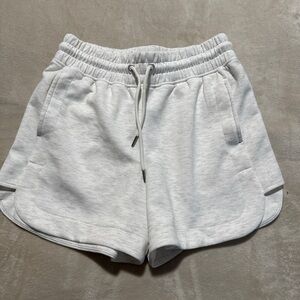 Yogalicious Light Gray Athletic Drawstring Shorts